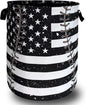 Baseball Textures Laundry Basket Foldable Oxford Cloth American Flag Laundry