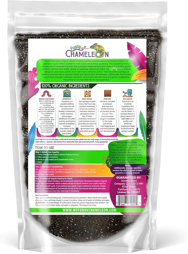 Organic Seed Starter Soil – Seed Starting Mix with Mycorrhizal Fungi – Natural Root Stimulator – Potting Soil for Vegetables and Herbs (3 QUARTS)