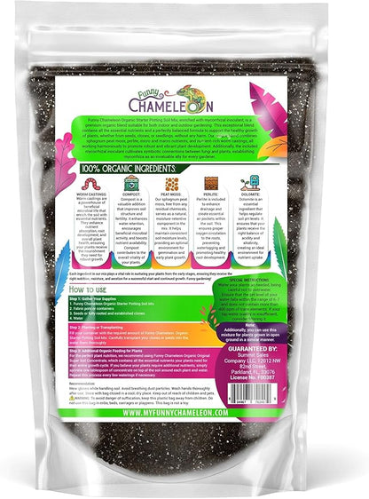 Organic Seed Starter Soil – Seed Starting Mix with Mycorrhizal Fungi – Natural Root Stimulator – Potting Soil for Vegetables and Herbs (3 QUARTS)