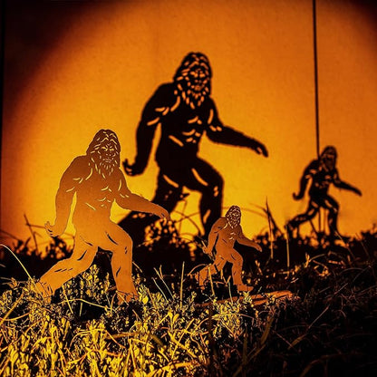 15.8 inch Bigfoot Outdoor Decor Metal Big Foot Sasquatch Gifts for Men Women Dad Bigfoot Silhouette Statues for Garden, Outside, Yard Art, Patio, Yard Display, Forests, Lawn Decorations