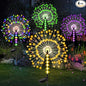 Garden Decor Outdoor Lights 500LED 4Pack, Solar Garden Lights for Outside Christmas Fairy Firework Decorative,Solar Powered for Yard Pathway Flowerbed Planter Balcony Patio Decor