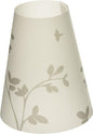 Royal Designs Vellum Tea Light Paper Wine Glass Lampshade, Flower Sprout Silhouette, Set of 20, Gray Sprout (TLS-1015-20)