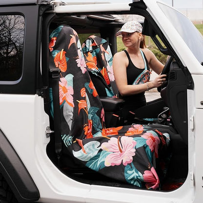 Sprints Athletic Running Towel, Full-Sized, Car Seat Cover - Performance Microfiber (Moonrise in Maui)