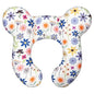 Baby Neck Pillows - Upgraded Toddler Travel Cushion for Toddler Head and Neck, Infant Neck Pillow for Car Plane Stroller Pushchair - Flower C