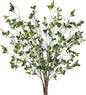 Sggvecsy 43’’ 6Pcs Artificial Ficus Branches Faux Leaf Spray Green Eucalyptus Branches Artificial Greenery Stems Fake Ficus Twig Plants for Home Office Wedding Vase Filler Shop Decoration