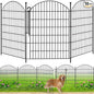 Decorative Garden Fence 40in (H) x24ft (L), 10 Pack No Dig Fence Animal Barrier for Dog with Lock, Arched Flower Bed Edging, Wire Border Panel Fencing for Yard Patio Outdoor Decor