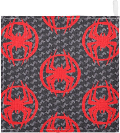 vvfelixl Baby Muslin Washcloths Red Spiders Silhouettes Baby Burp Cloths Cotton Baby Face Towel for Newborn Infants Boys Girls Soft and Absorbent 11.8 X 11.8 in, 3 Pack