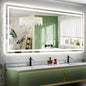 84x40 Inch LED Bathroom Mirror with Lights Front and Backlit Lighted Vanity Mirror for Bathroom Wall with 3 Colors Dimmable Anti-Fog Memory Shatter-Proof IP54 Waterproof Horizontal/Vertical