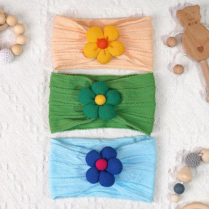 JOYOYO 10 Colors Baby Flower Headbands Baby Girls Nylon Headband Soft Hairbands Hair Accessories for Newborn Infant Toddler Kids