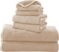 TENSTARS Luxury Silk Hemming Towel Set