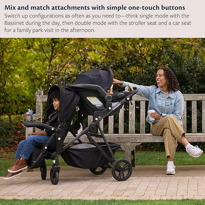 Mockingbird 2nd Seat Kit 3.0 - Compatible with Mockingbird Single-to-Double Strollers - Seat Expansion - Includes Expansion Adapters - Oat