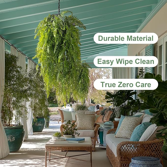 4PCS Fake Hanging Plants Set - Ultra Realistic Artificial Vine with Lifelike Leaves, Zero Maintenance Home & Office Decor for Wall, Shelf, Wedding Arch