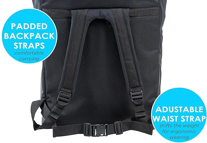 Car Seat Travel Bag — Adjustable, Padded Backpack for Car Seats — Car Seat Travel Tote - Compatible with Most Name Brand Car Seats