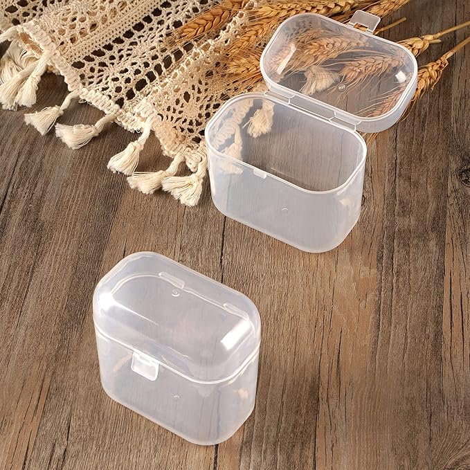 Accmor Pacifier Case, Pacifier Container Can Storage 2 Pacifiers, Baby Pacifier Holder Case for Travel, BPA Free,Transparent,2 Pack