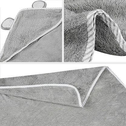 San Francisco Baby Towels for Newborn - Hooded Baby Bath Towels for Boys and Girls, Kids Bath Towels with Hood, Grey