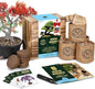 Garden Republic Bonsai Tree Kit - Mini Bonsai Seeds, 4 Types - Seed Starter Plant Growing Kit - Potting Soil Jute Bags Pruning Shears Scissor Tool Plant Markers - Gardening Gifts