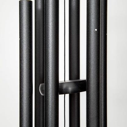 Corinthian Bells by Wind River - 30 inch Black Wind Chime for Patio, Backyard, Garden, and Outdoor Decor (Aluminum Chime) Made in The USA