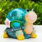 SunKite Garden Turtle Outdoor Statues Solar Garden Lights Resin Snail Figurine Garden Decorations for Patio Yard Lawn Ornament Housewarming Birthday Gift for Mom
