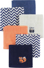 Hudson Baby Unisex Baby Super Soft Cotton Washcloths, Forest, One Size