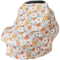 Konssy Baby Car Seat Covers- Multi-use Carseat Canopy for Babies, Stretchy Infant Carseat Cover Boy, Shower Gifts for Unisex Boys and Girls