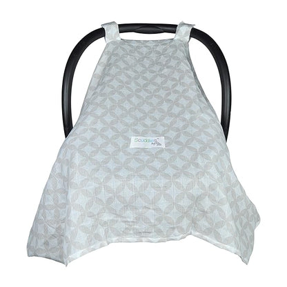 Scuddles Baby Car Seat Covers & Canopy - Sun Safety Blocker for Babies and Infant, Unisex Designs