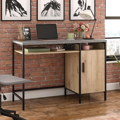 Sauder Market Commons Desk, Prime Oak Finish
