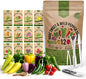 Organo Republic 12 Rare Sweet & Mild Pepper Seeds Variety Pack - 770+ Non-GMO Heirloom Pepper Seeds for Outdoor and Indoor Home Gardening, Including Pepper Anaheim, Pepperonchini, Pimento, Lilac Bell
