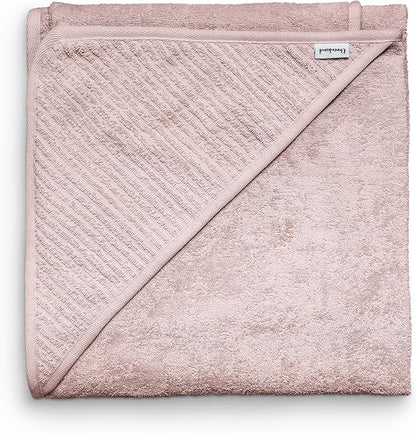 Ehrenkind® Hooded Towel, Baby Towel with Hood Made of Cuddly Soft Organic Cotton, Bath Towel in 100 x 100 cm, Rose, Children's Bath Towel, As Baby First Equipment Newborn or Baby Gift