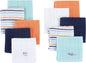Hudson Baby Unisex Baby Super Soft Cotton Washcloths, Shark, One Size