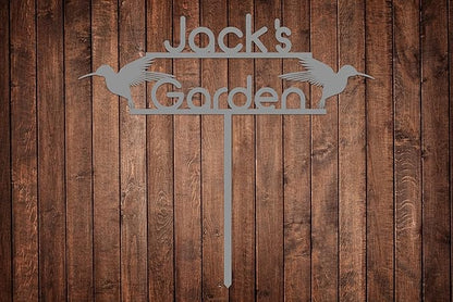 Personalized Metal Garden Sign with Stake, Custom Garden Decor for Outdoor, Custom Family Name Sign, Patio Decorations, Lawn Art, Farmhouse Decorative, Housewarming Gift (CstmDesign9)
