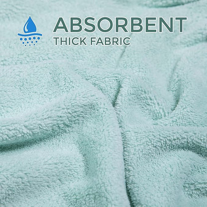 Ioly's Hooded Baby Bath Towels for Newborn Essentials 41" x 41" (Large) Kid Towel with Hood for Toddler Babies Infant Baby Towels with Hood Cosas para Bebes recien nacidos Baby Bath Items (Green)