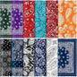 24 Pcs Microfiber Cleaning Cloth Paisley Elegant Flowers Design Glasses