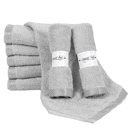 Sweet Child 8-Pack Baby Washcloths -Super Soft Rayon Washcloth, Baby Wash Cloths for Newborn,Infants and Kids, Bath Baby Towels, Body and Face Towel, Face Cloths for Washing Face