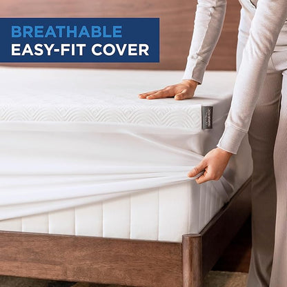 Tempur-Cloud 2-Inch Mattress Topper, Queen,White