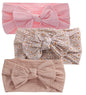 XuoAz Baby Girls Bow Flora Headband Baby Turban Knotted Elastic Headwrap for Newborn Infant Toddler Hair Accessories