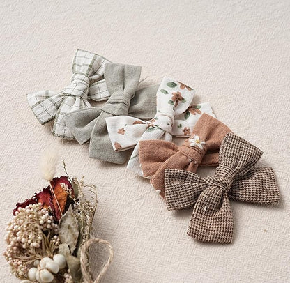 Hair Bows Clips for Girls,10 Pack Handmade Hair Accessories Barrettes Alligator Clips for Baby Toddler Infant School Gifts